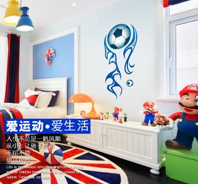 COVPAW Wall Stickers Decor Football Soccer World Cup Baby Children's Room Decal