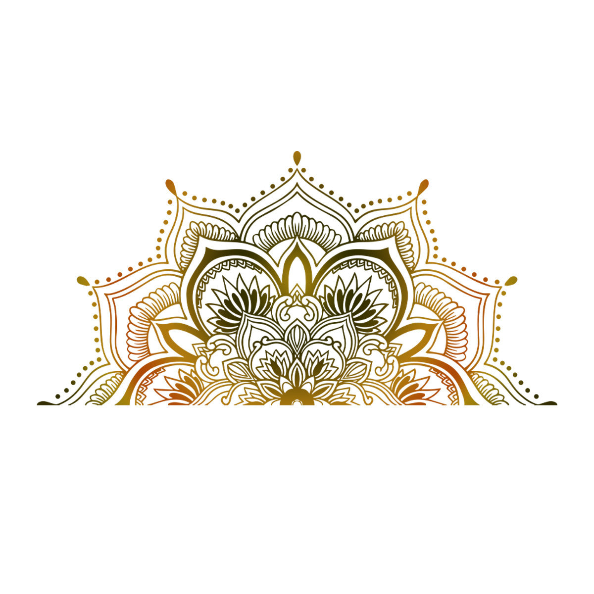 COVPAW Wall Stickers Mandala Huge Home Decor Living Room Bedroom Children's Room Decoration Yoga, Self Adhesive, Removable and Waterproof