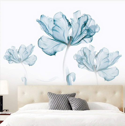 COVPAW Wall Stickers & Murals Home Décor Home Décor Accents for Living Room Flower Wall Decals Home Improvement Paint Wall Treatments Wall Decals Murals Decor Vinyl Removable Mural Paper …