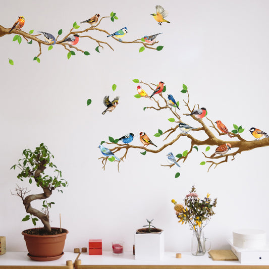 COVPAW branch bird wall sticker bedroom living room office background wall sofa decoration wall sticker