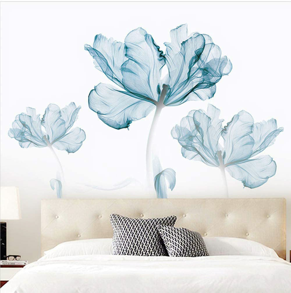 COVPAW Wall Stickers & Murals Home Décor Home Décor Accents for Living Room Flower Wall Decals Home Improvement Paint Wall Treatments Wall Decals Murals Decor Vinyl Removable Mural Paper …