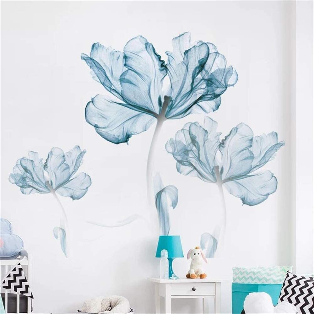 COVPAW Wall Stickers & Murals Home Décor Home Décor Accents for Living Room Flower Wall Decals Home Improvement Paint Wall Treatments Wall Decals Murals Decor Vinyl Removable Mural Paper …